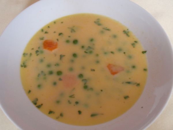 Mrkvovo-hrášková polievka |