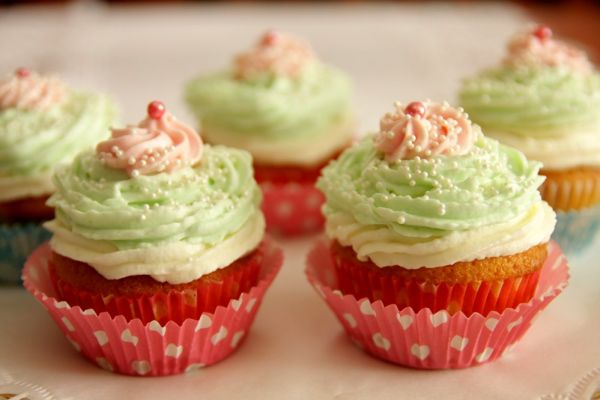 Vanilkové cupcakes s mascarpone krémom |