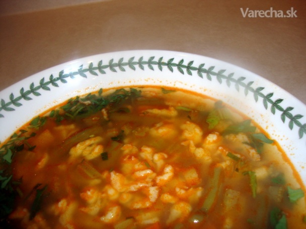 Zeleninová polievka s liatymi haluškami à la Nušta (fotorecept) recept