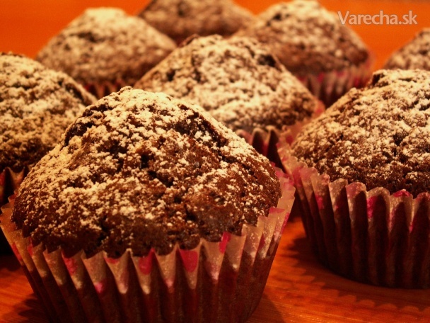 Kakaové muffiny s kúskami čokolády recept