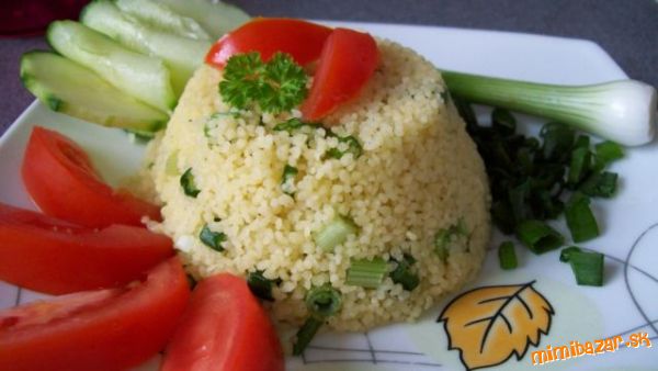Kuskus ako salat alebo aj priloha k masu na stave