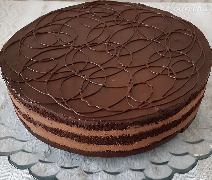 Zamatová čokoládová torta (fotorecept) recept
