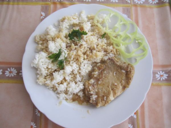 Bravčová roštenka s ryžou