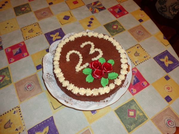Čokoládová tortička k narodeninám