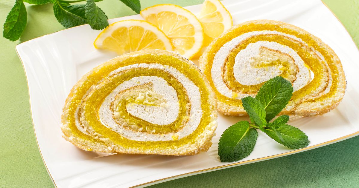Svieža citrónová roláda recept 40min.