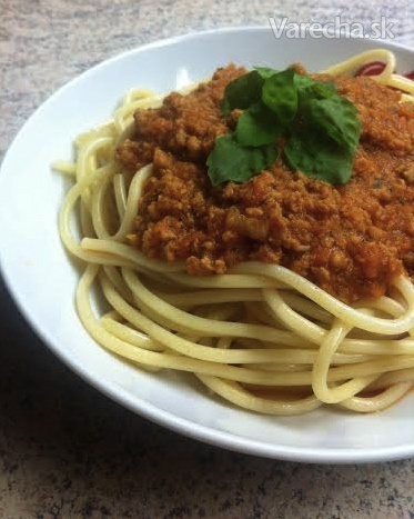 Vegan bolonské špagety recept