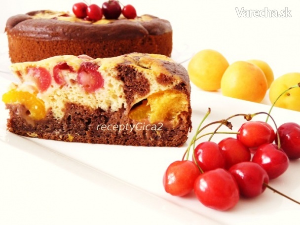 Ovocný koláč v tortovej forme (fotorecept)