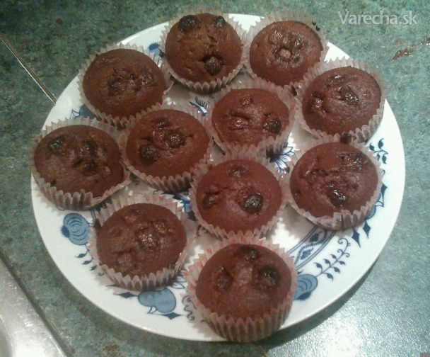 Hrnčekové čokoládové muffiny recept