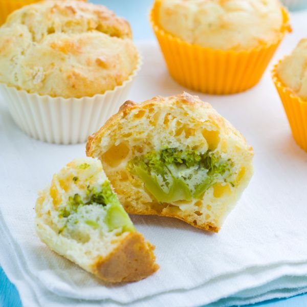 Muffiny s brokolicou