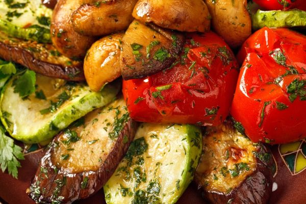 Grilovaná zelenina so zemiakmi