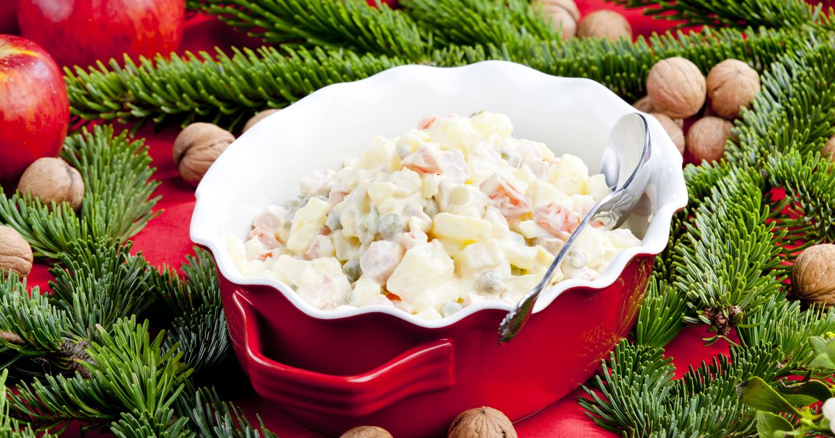 Vianočný zemiakový šalát recept 35min.