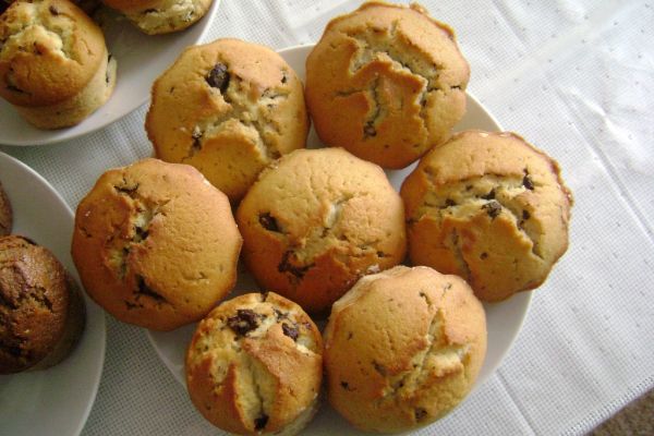 Muffiny s kúskami čokolády